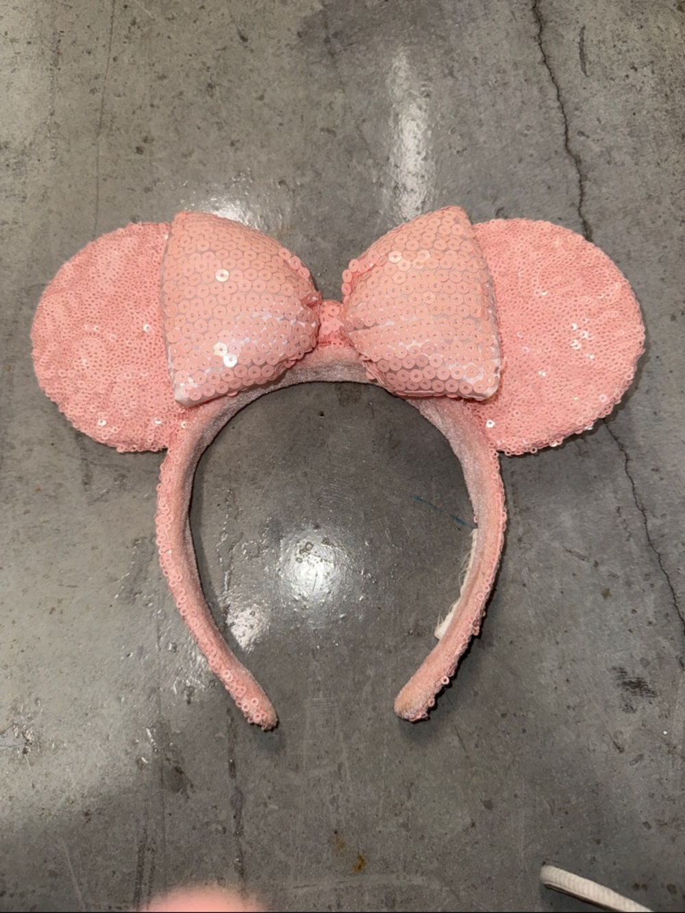 Disney Pink Sequin Minnie Mouse Ear Headband